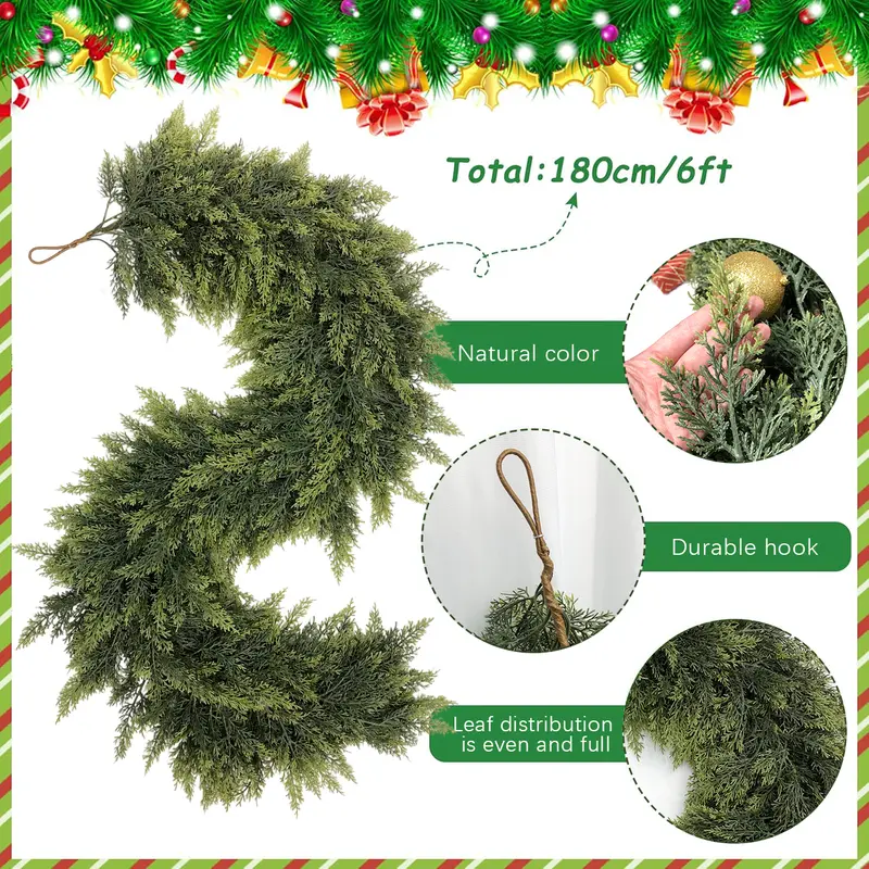 Artificial Cedar Garland 💕🇬🇧 Original