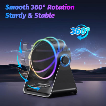 Remifa® 4-in-1 Wireless Audio Dock – Induction + Bluetooth Speaker Stand with RGB Lighting