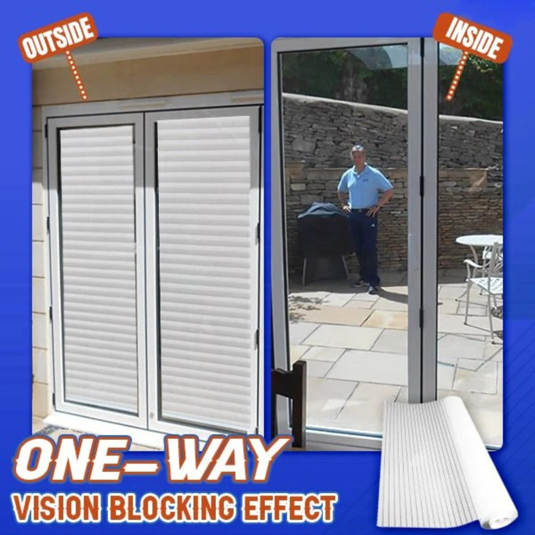 GFOUK® One-Way Imitation Blinds Privacy Window Cover