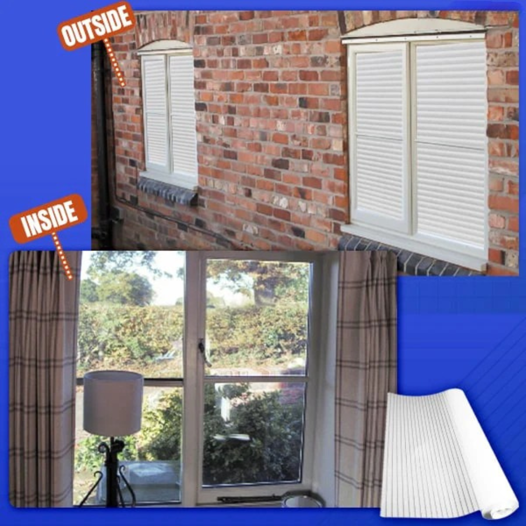 GFOUK® One-Way Imitation Blinds Privacy Window Cover