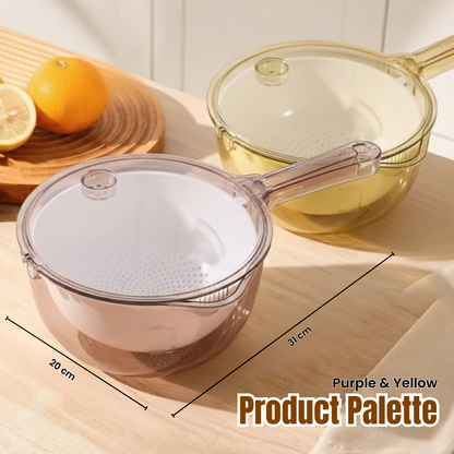 Aphine® 360° Rotating Drain Rinse Fruit Basket & Detachable Fruit Tray 🎁