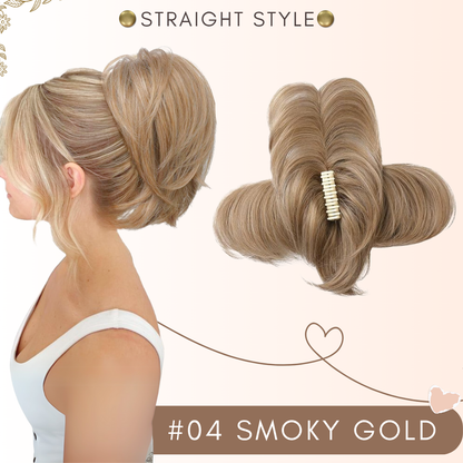 flysmus® Short Ponytail Hair Extension Claw Clip 🇬🇧 Made in UK
