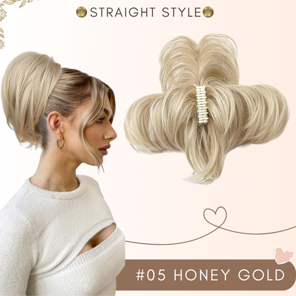 flysmus® Short Ponytail Hair Extension Claw Clip 🇬🇧 Made in UK