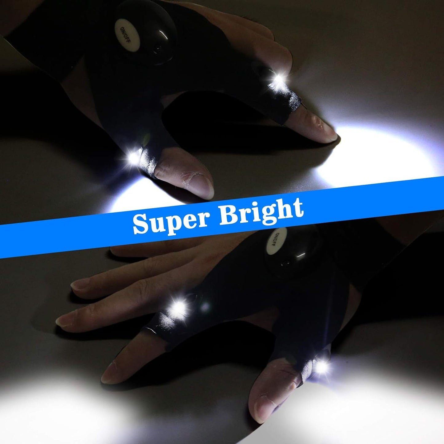 Sugoola® Hands-Free Lighting Gloves – Perfect for Night or Low-Light Work