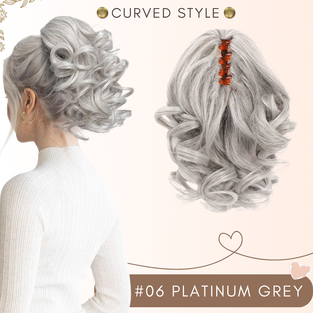 flysmus® Short Ponytail Hair Extension Claw Clip 🇬🇧 Made in UK