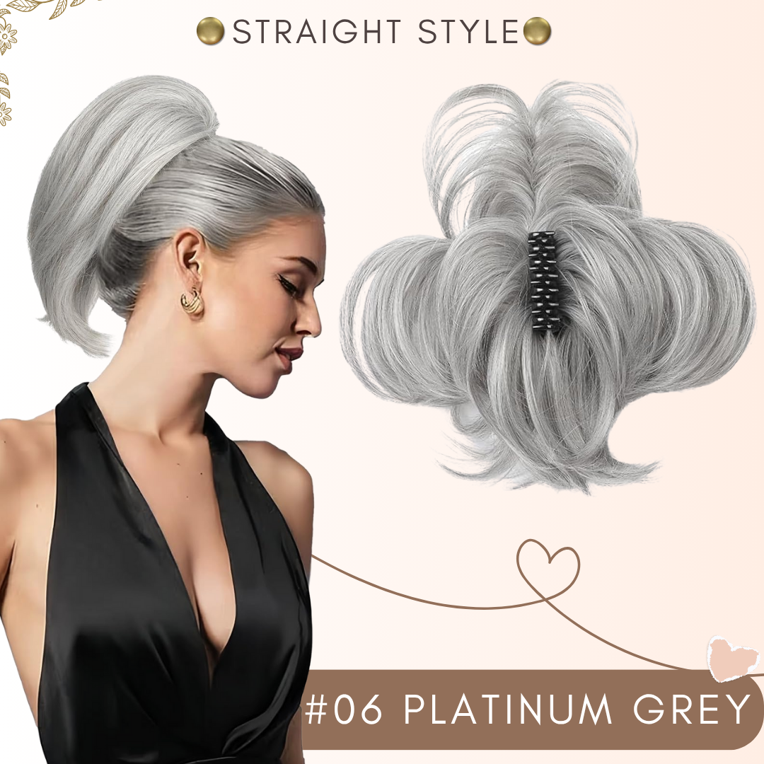 flysmus® Short Ponytail Hair Extension Claw Clip 🇬🇧 Made in UK