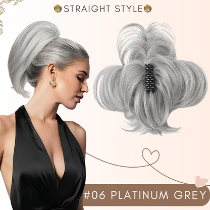 flysmus® Short Ponytail Hair Extension Claw Clip 🇬🇧 Made in UK