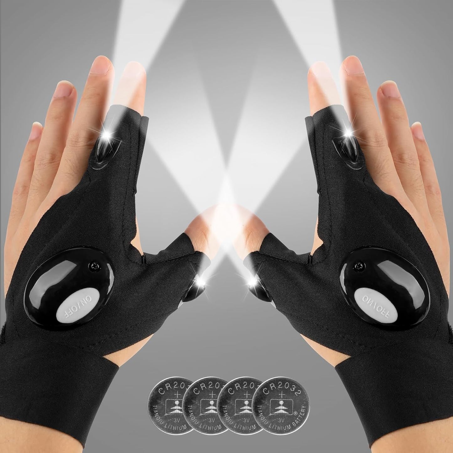 Sugoola® Hands-Free Lighting Gloves – Perfect for Night or Low-Light Work