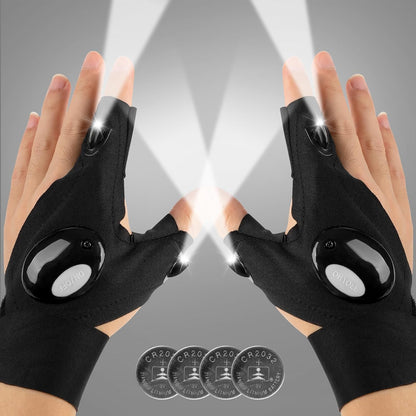 Sugoola® Hands-Free Lighting Gloves – Perfect for Night or Low-Light Work