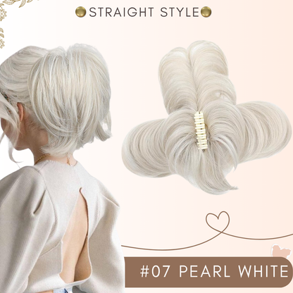 flysmus® Short Ponytail Hair Extension Claw Clip 🇬🇧 Made in UK