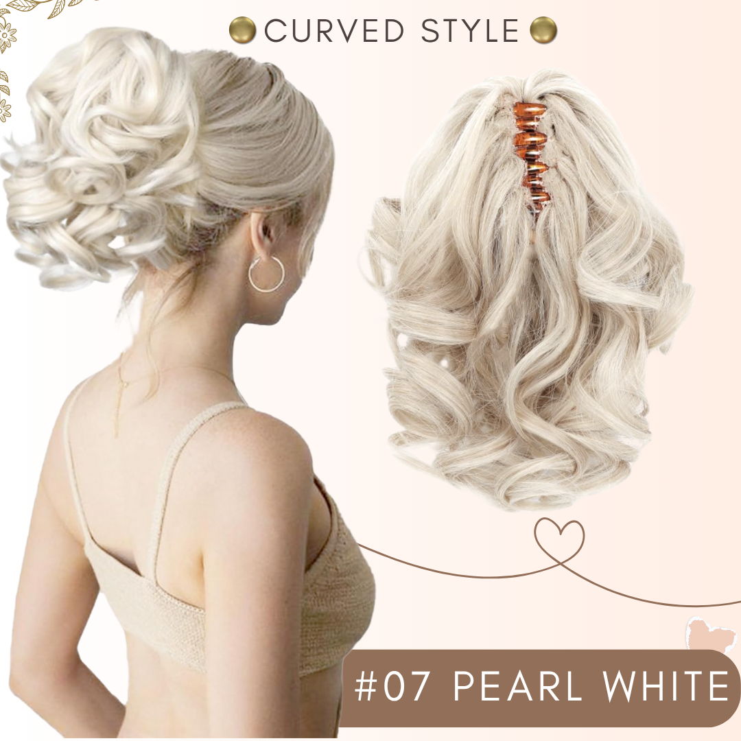 flysmus® Short Ponytail Hair Extension Claw Clip 🇬🇧 Made in UK