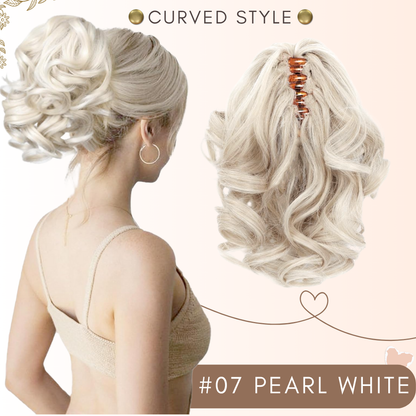 flysmus® Short Ponytail Hair Extension Claw Clip 🇬🇧 Made in UK