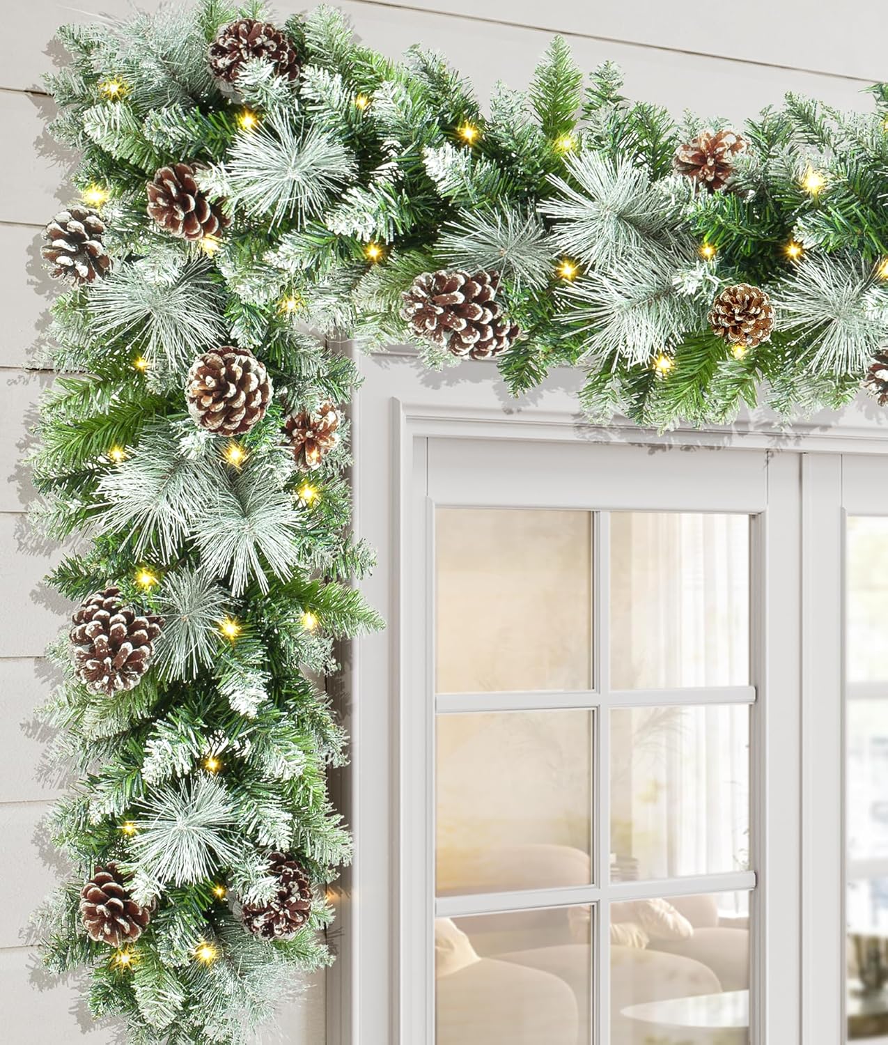 Snowy Pine Cones Garland - 1pc (6ft.)