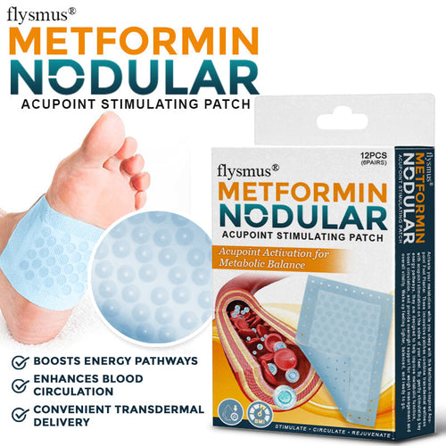 🦶 flysmus® Metformin Nodular Acupoint Stimulating Patch 🧑‍⚕️ Treats Diabesity, Obesity, High Blood Sugar Level