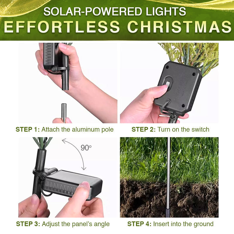Artificial Christmas Tree Garden Stake Solar Lights ✨🎄🇬🇧