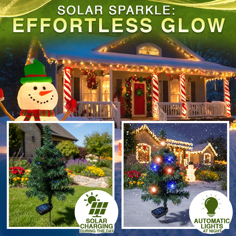 Artificial Christmas Tree Garden Stake Solar Lights ✨🎄🇬🇧