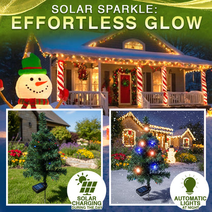 Artificial Christmas Tree Garden Stake Solar Lights ✨🎄🇬🇧