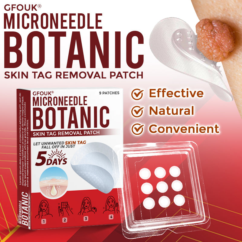 👨‍⚕️🇬🇧 GFOUK® MicroNeedle Botanic Skin Tag Removal Patch 🇬🇧 Aligned with NHS Skincare Guidance