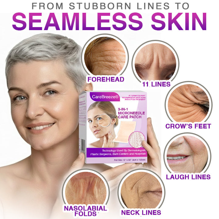 ✅ CareBreeze® 3-in-1 Microneedle Anti-Aging Patch