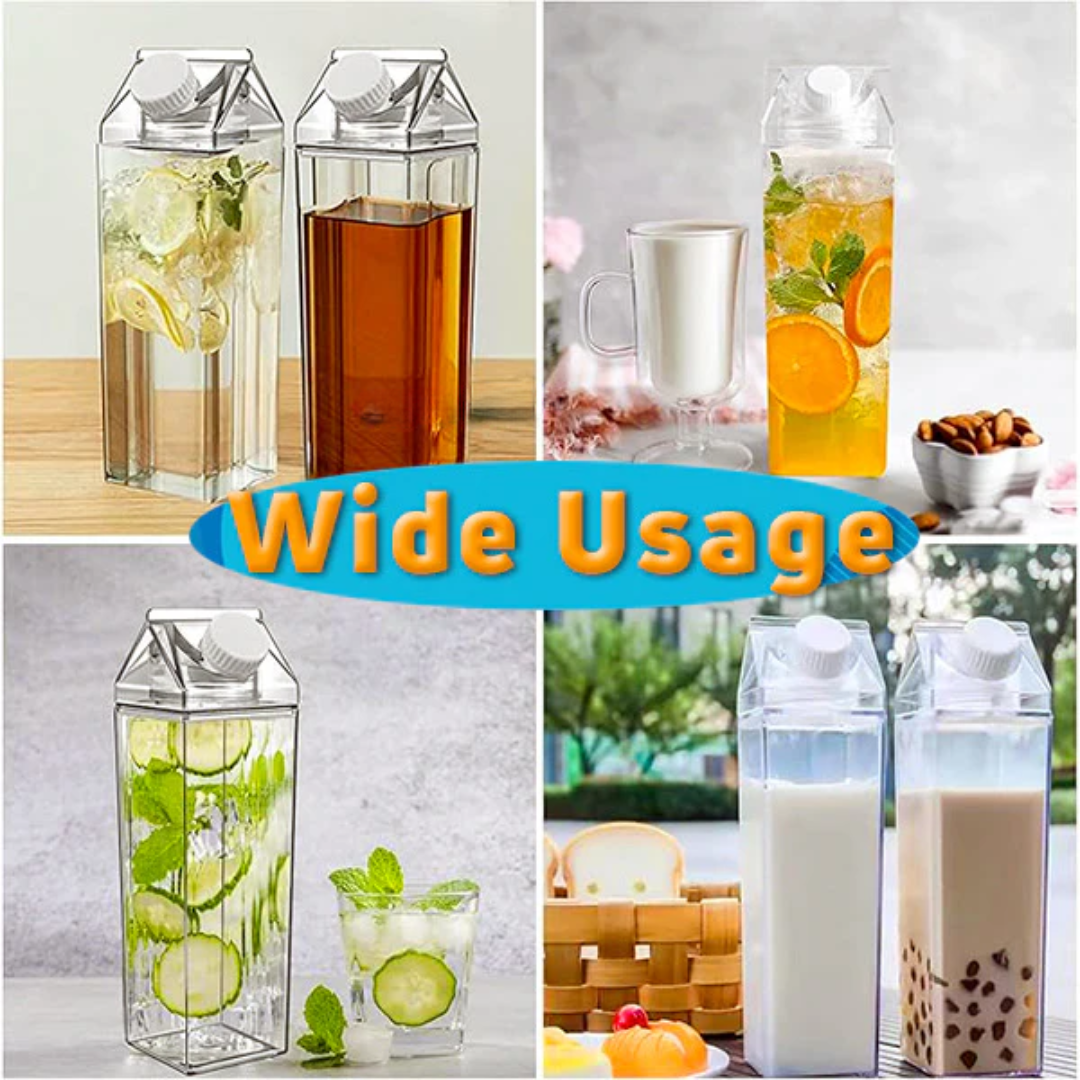 GFOUK® Milk Carton Drink Bottle