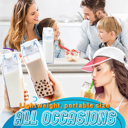 GFOUK® Milk Carton Drink Bottle