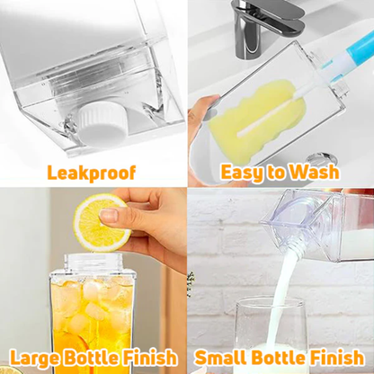 GFOUK® Milk Carton Drink Bottle