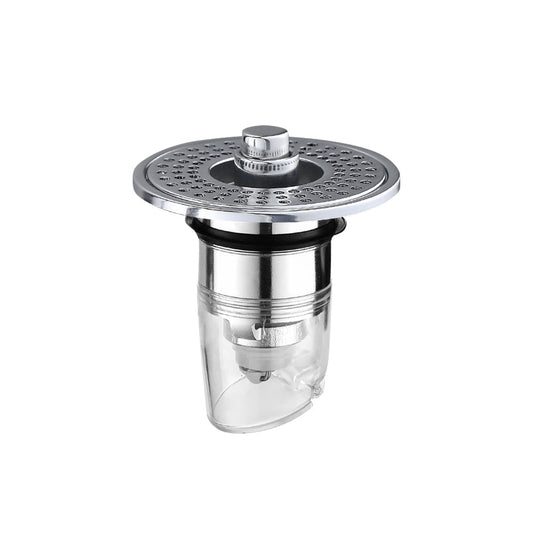 Muvolantia Stainless Steel Washing Basin Anti-Clogging Anti-odor Pop-up Drain Stopper & Hair Catcher