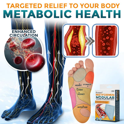 🦶 flysmus® Metformin Nodular Acupoint Stimulating Patch 🧑‍⚕️ Treats Diabesity, Obesity, High Blood Sugar Level