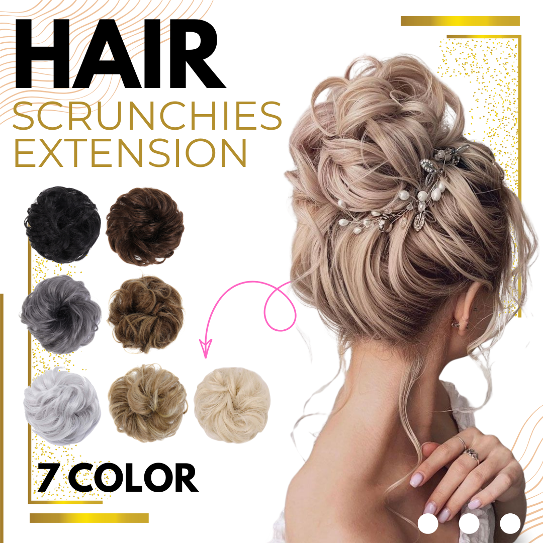 Messy Buns Hair Extension Scrunchies 🇬🇧 Made in UK