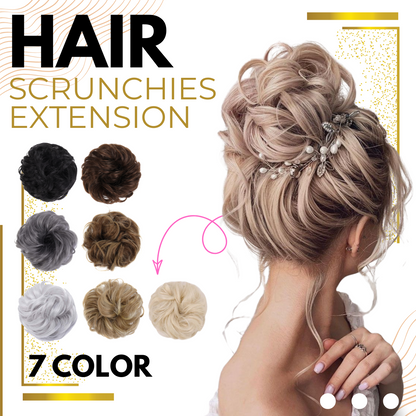 Messy Buns Hair Extension Scrunchies 🇬🇧 Made in UK