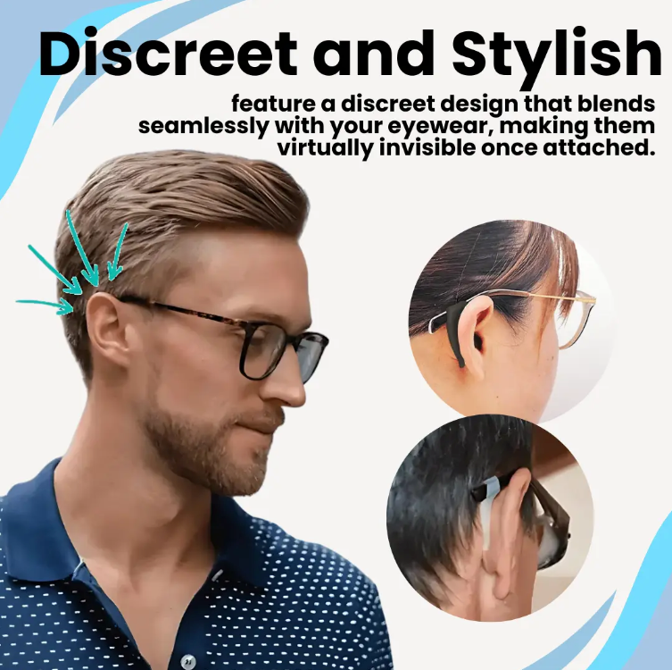 Sugoola® Non-Slip Glasses Grips (2 Pairs)