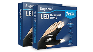 Sugoola® Hands-Free Lighting Gloves – Perfect for Night or Low-Light Work