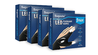 Sugoola® Hands-Free Lighting Gloves – Perfect for Night or Low-Light Work